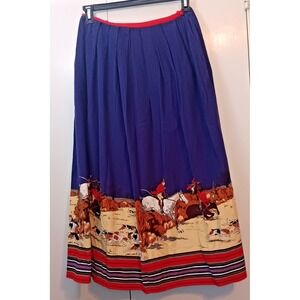 vintage Cullinane womens Corduroy Midi Skirt 8 Equestrian Preppy old money retro